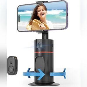 Auto Face Tracking Tripod, No App Required, 360° Rotation Auto Tracking